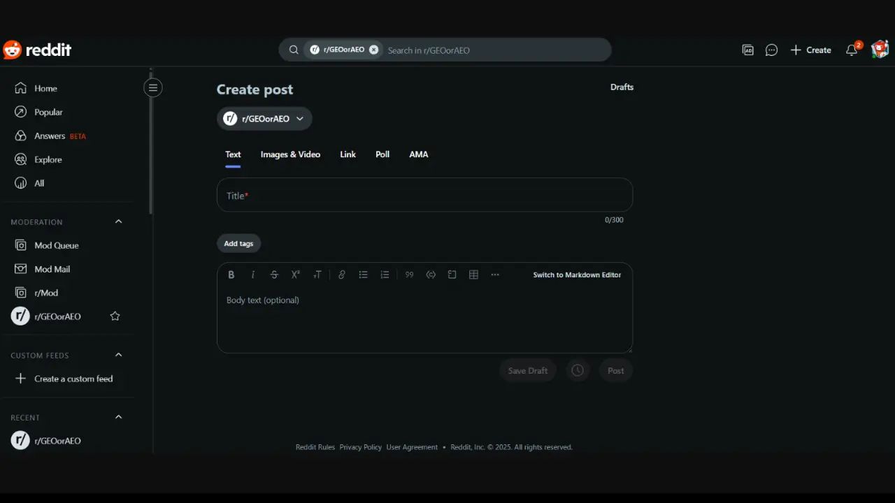 Post Authentic User-Generated Content on Reddit