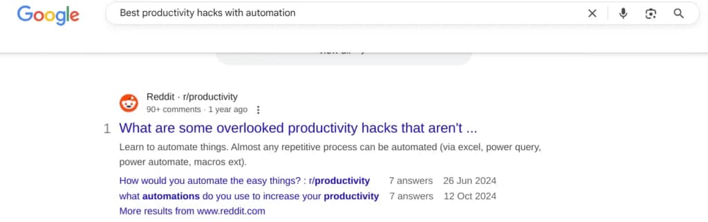 Real Example from Zapier