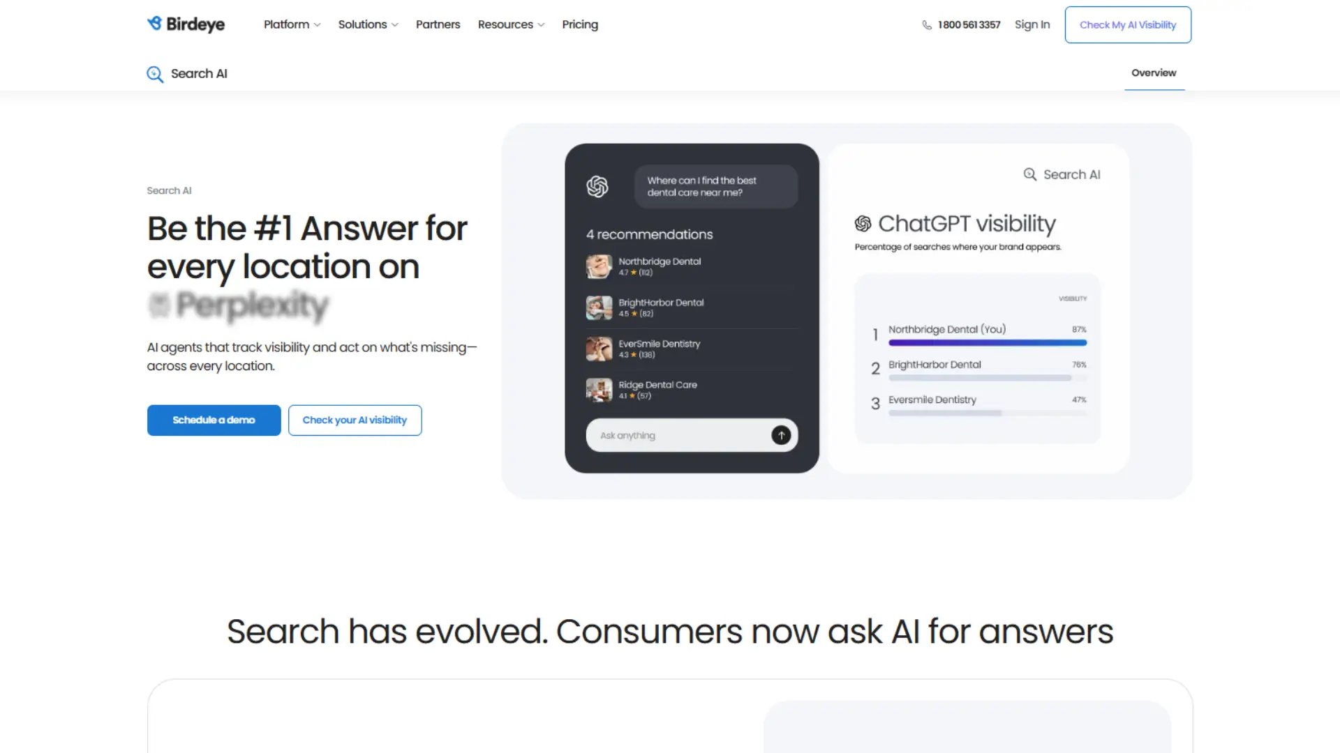Profound homepage banner inviting users to get their brand mentioned by DeepSeek, with options to get a demo or try for free.