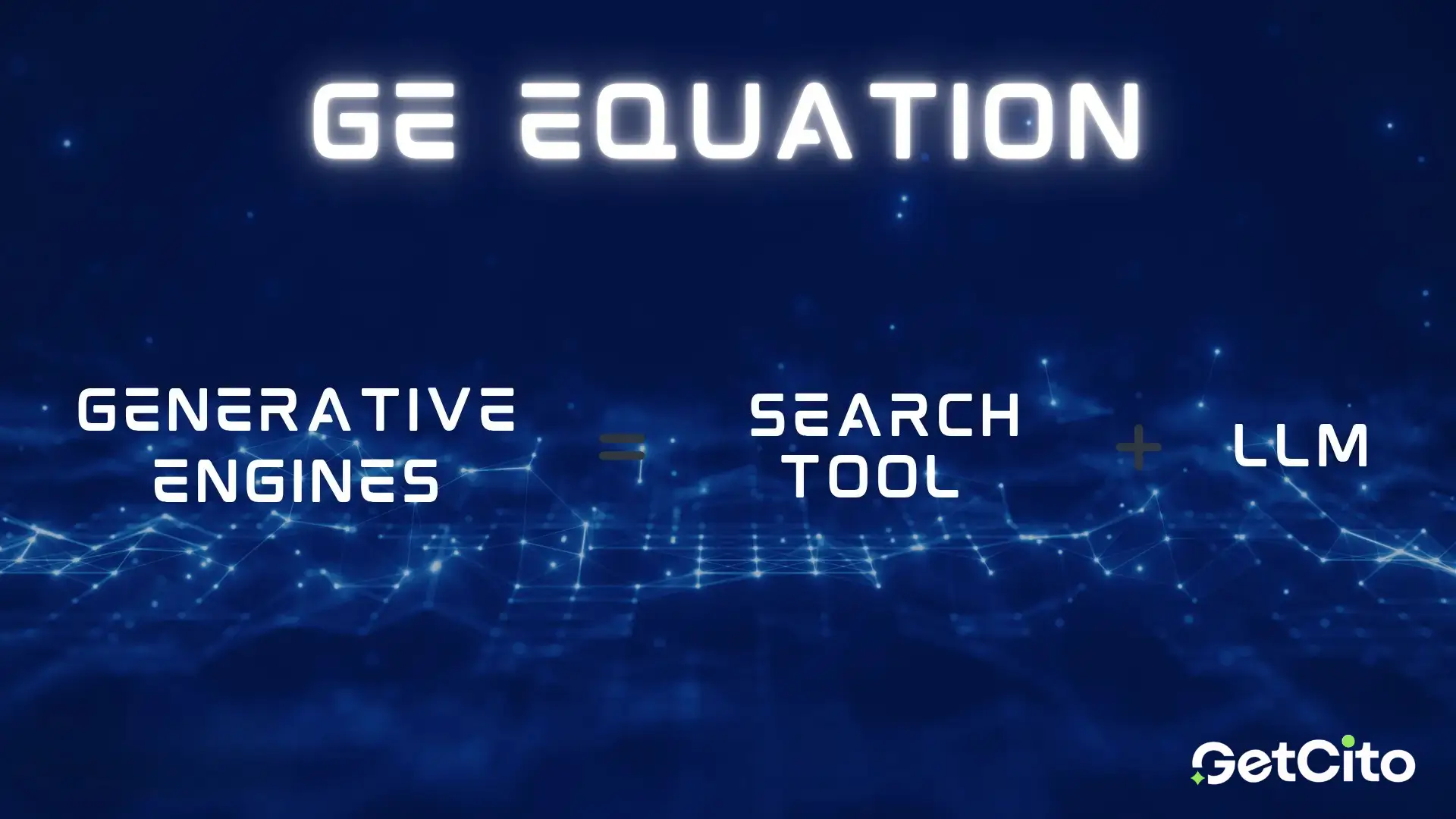 Generative Engine Equation: Combining Search Tools and LLM for advanced AI-driven search engine optimization.