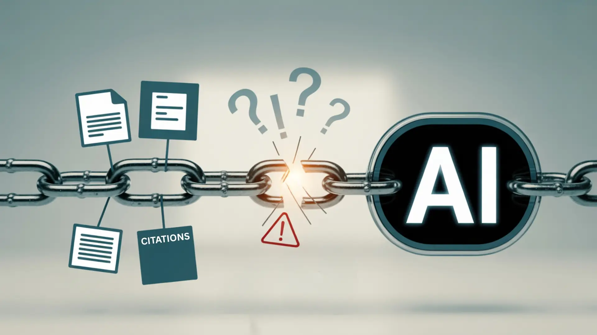 AI and citation link broken, illustrating challenges in AI-driven citation behavior and the importance of accurate referencing in GEO.