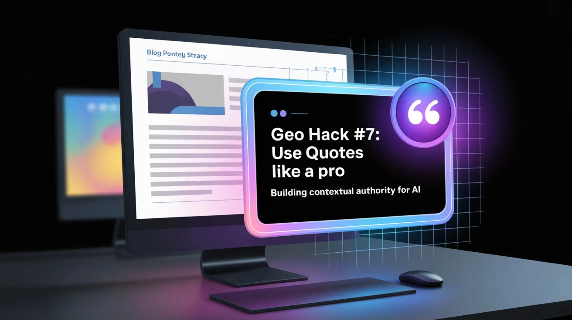 GEO hack showing how using expert quotes boosts contextual authority for Generative Engine Optimization content.