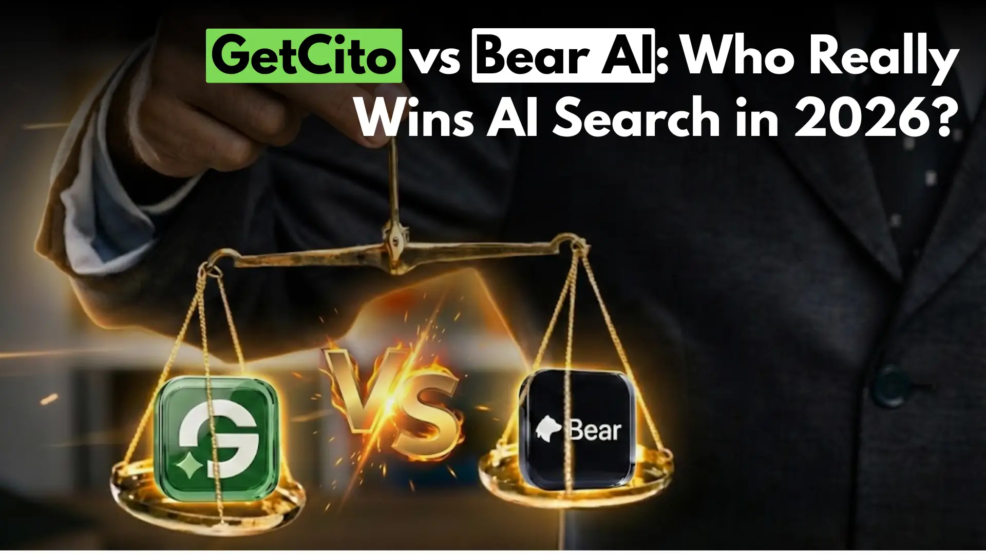 GetCito vs. Bear AI: Who Delivers Better AI Search Visibility & GEO Performance? (2026 Comparison) head image