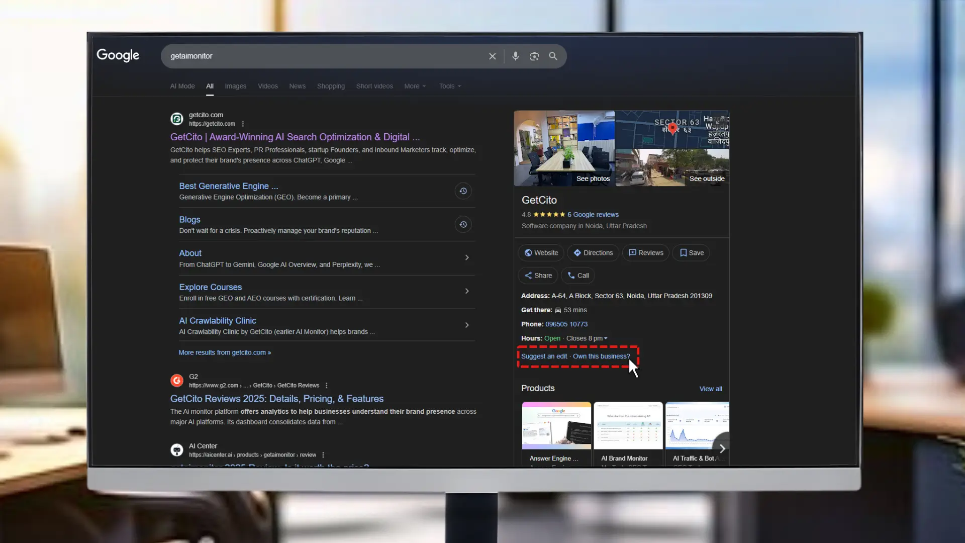 Screenshot showing the manual method to grant or take access to a Google Business Profile.
